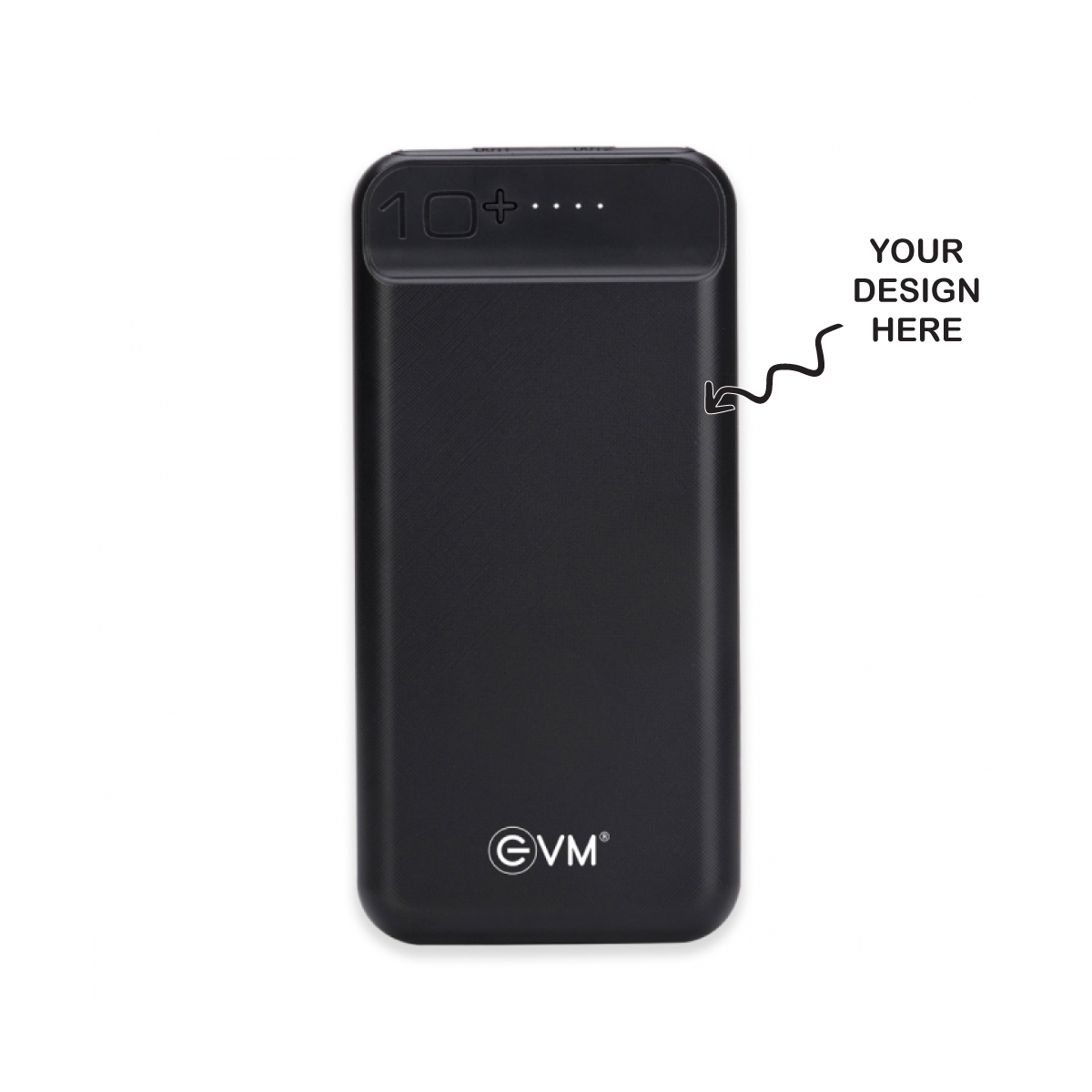 Personalized Black 10000mAh Power Bank - For Corporate Gifting, Event Gifting, Freebies, Promotions - P0109 - The Gifting Marketplace