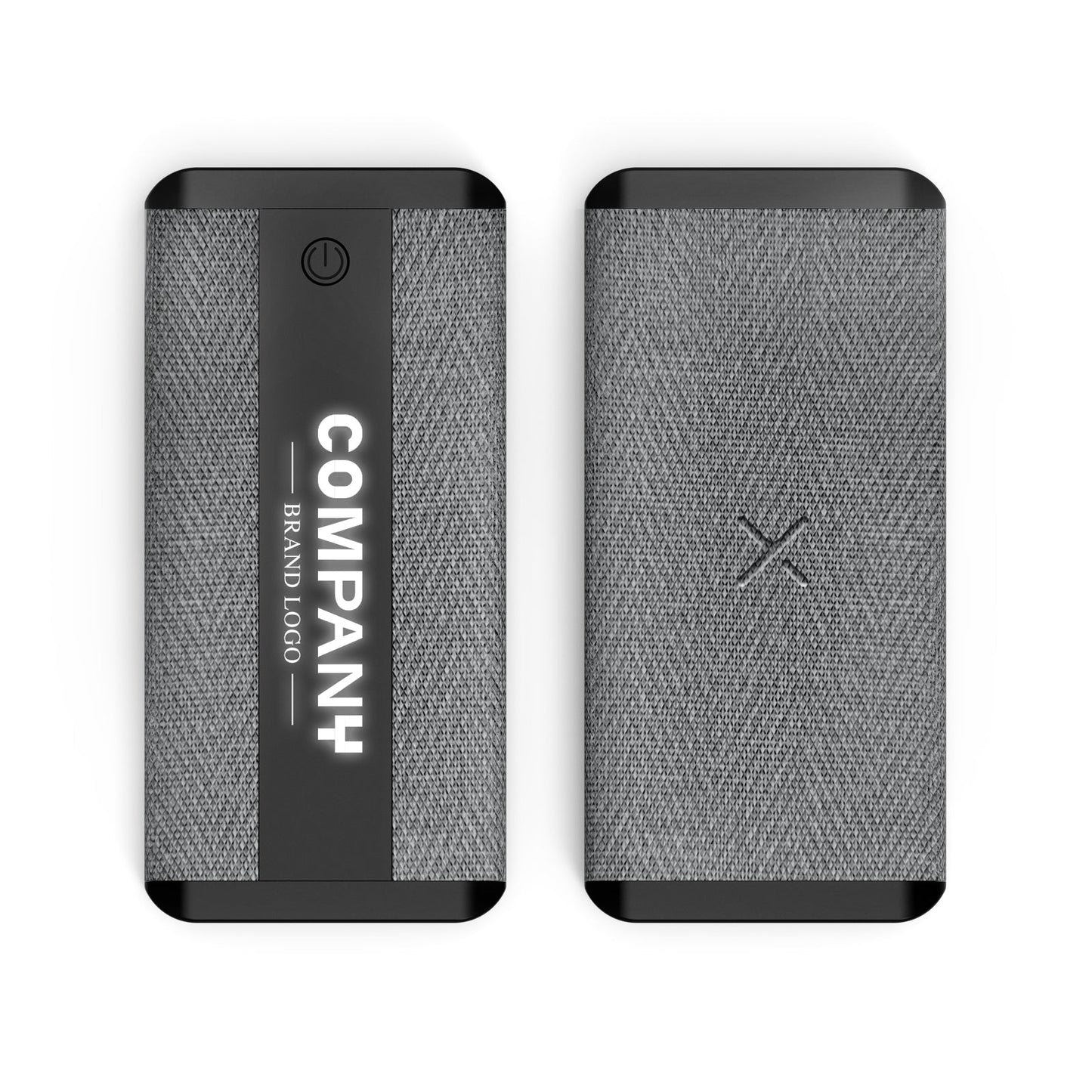 Personalized Logo Glow 10000mAh Jute Finished Wireless Powerbank - For Corporate Gifting, Event Gifting, Freebies, Return Gift, Promotions - HK10283 - The Gifting Marketplace