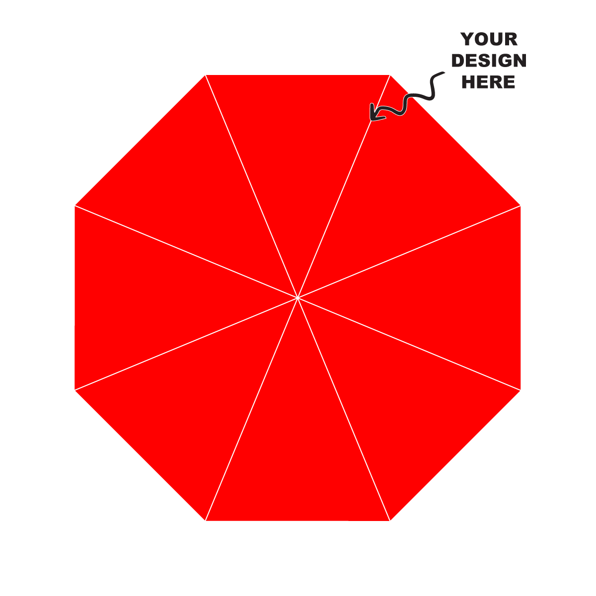 Customized Logo Printed Red 3 Fold Umbrella Corporate Or Promotional Gifting HK10227