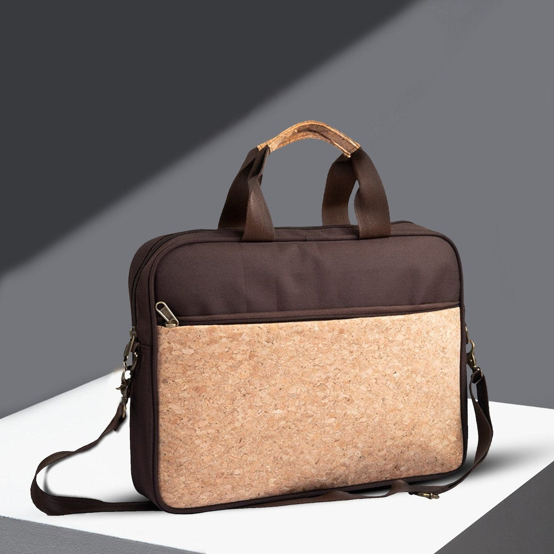 Personalized Dual Tone Eco-Friendly Laptop Bag - For Employees, Travelers, Corporate, Client or Dealer Gifting, Events Promotional Freebies BGS16