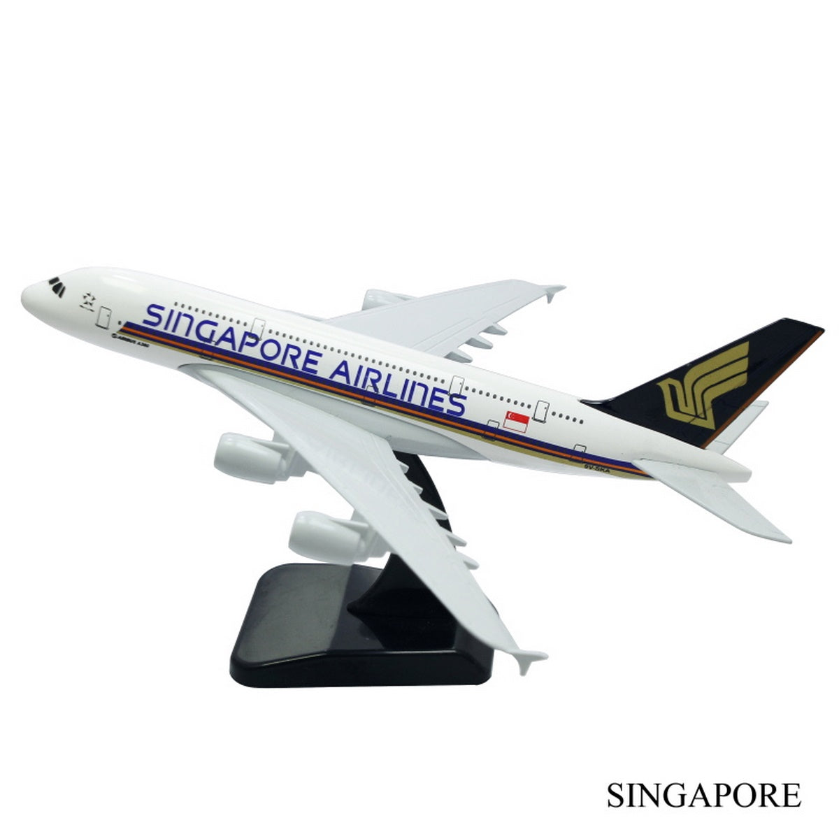 Aircraft Model Big Singapore Airlines - For Office Use, Personal Use, or Corporate Gifting-JAAC