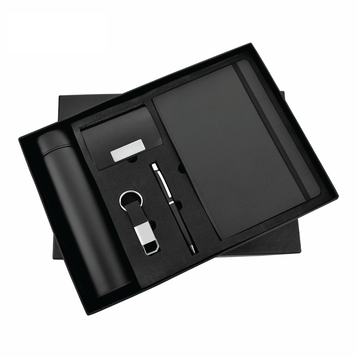 5in1 Personalized Combo Gift Set A5 Notebook Diary, Pen, Keychain, Bottle, and Cardholder - For Employee Joining Kit, Corporate Gifting, Return Gift, Exhibition Freebies, Event Gifting JKSR212
