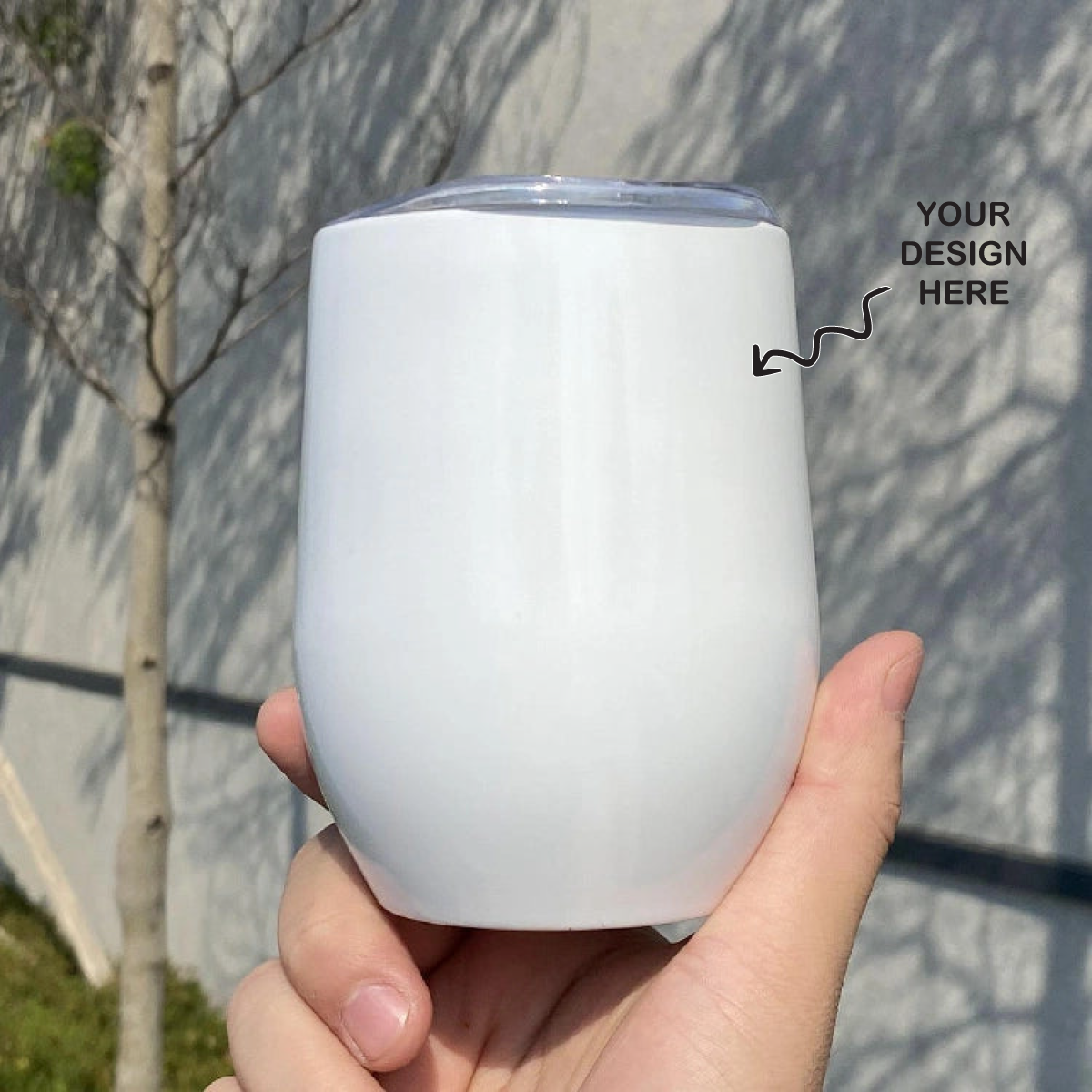 Personalized White Wine Tumbler - For Corporate Gifting, Return Gift, Gifts for Events Promotional Giveaway TGMGC-232