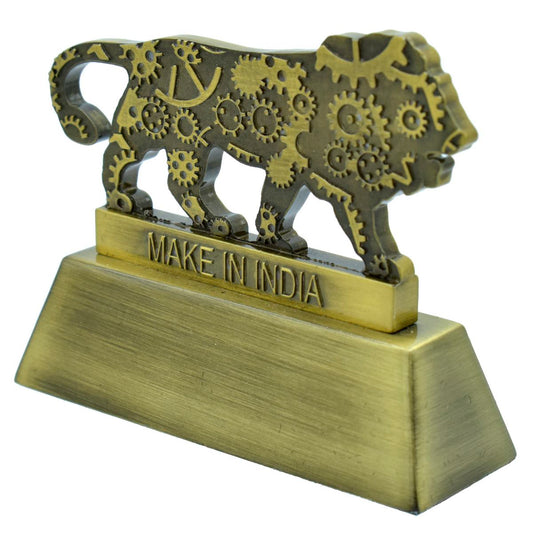 Personalized Engraved Make in India Paper Weight - For Corporate Gifting, Events Promotional Freebie - JA