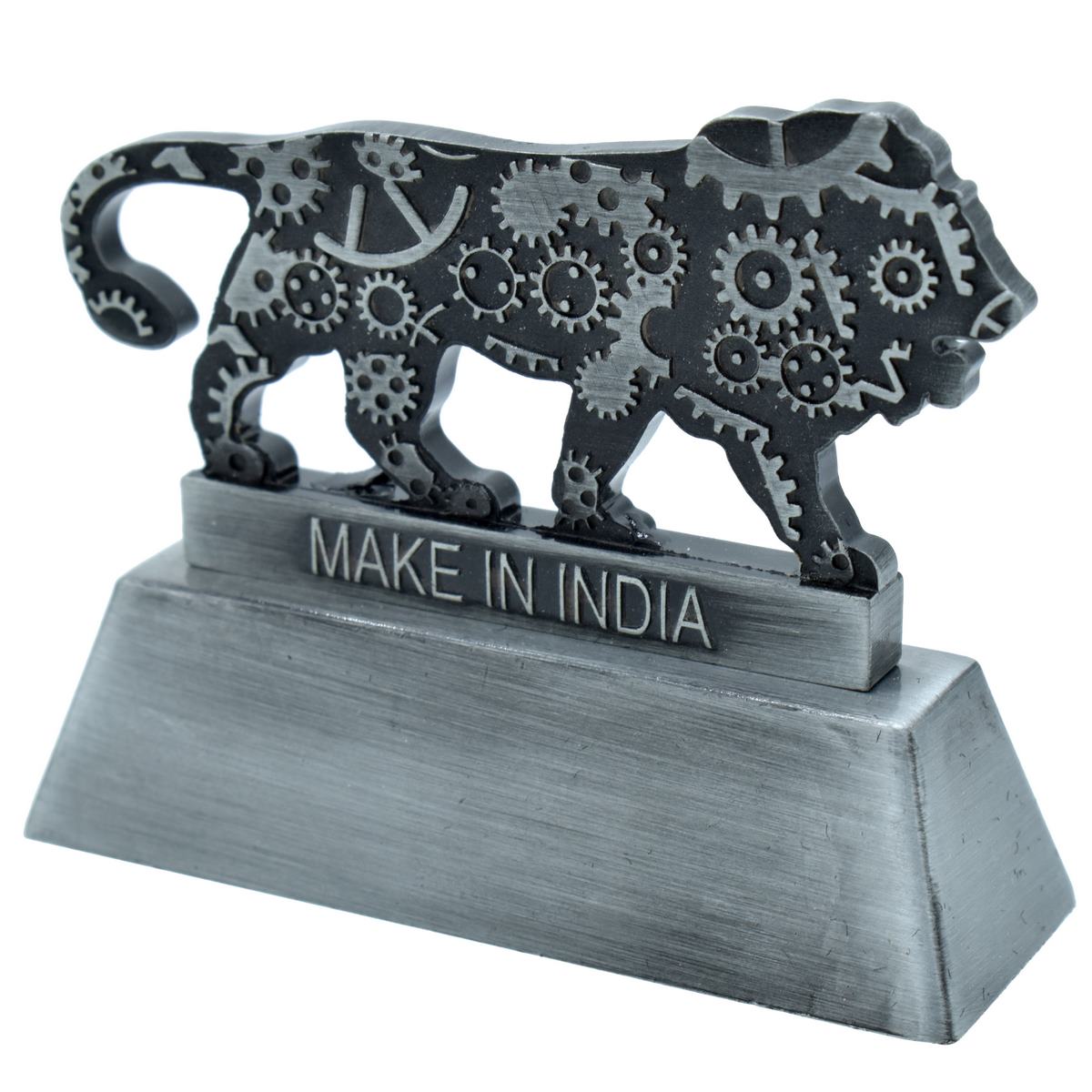 Personalized Engraved Make in India Paper Weight - For Corporate Gifting, Events Promotional Freebie - JA