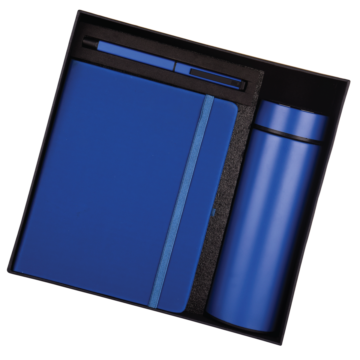 Blue Color 3in1 Combo Gift Set Notebook Diary, Cube Pen, and Bottle - For Employee Joining Kit, Corporate, Client or Dealer Gifting HKRB
