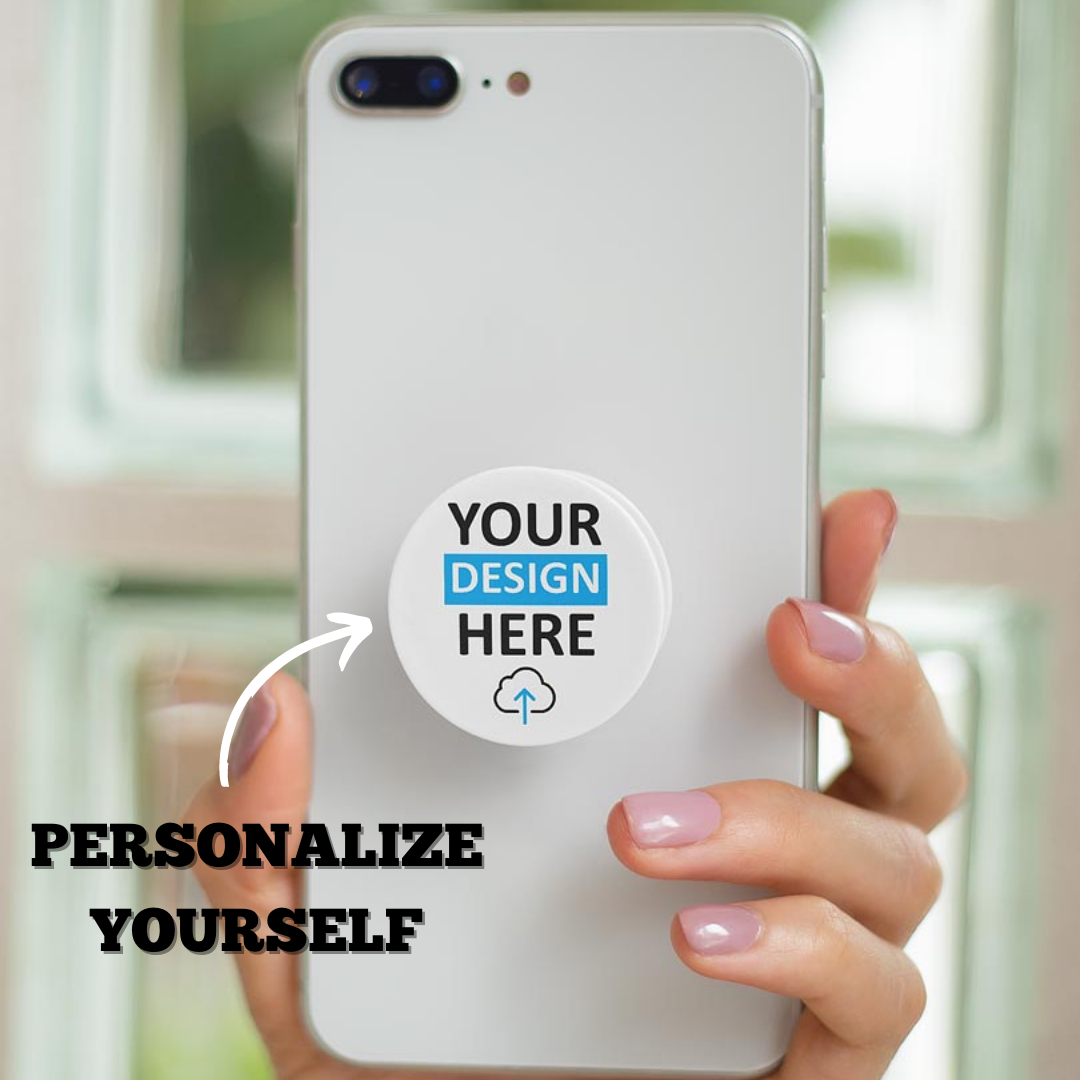 Customized or Personalized White Expandable Phone Mount - For Corporate Gifting, Event Freebies, Promotions, College or Company Events TGMPG