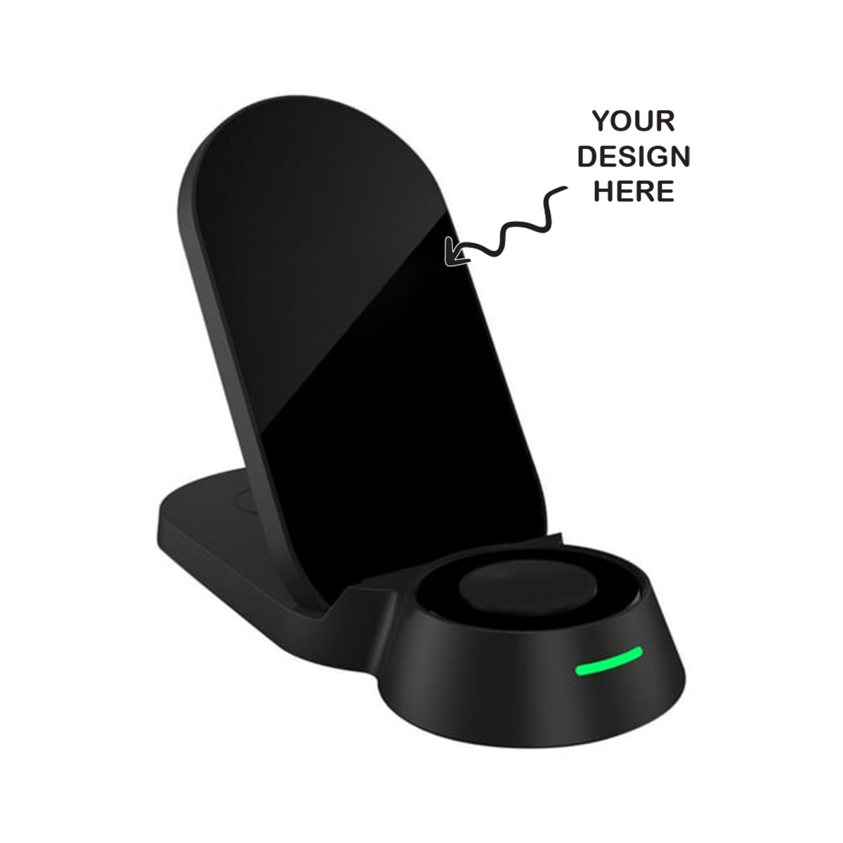 Personalized Logo Glow Multipurpose 3in1 Wireless Charger - For Corporate Gifting, Event Gifting, Freebies, Return Gift, Promotions - HK10289 - The Gifting Marketplace