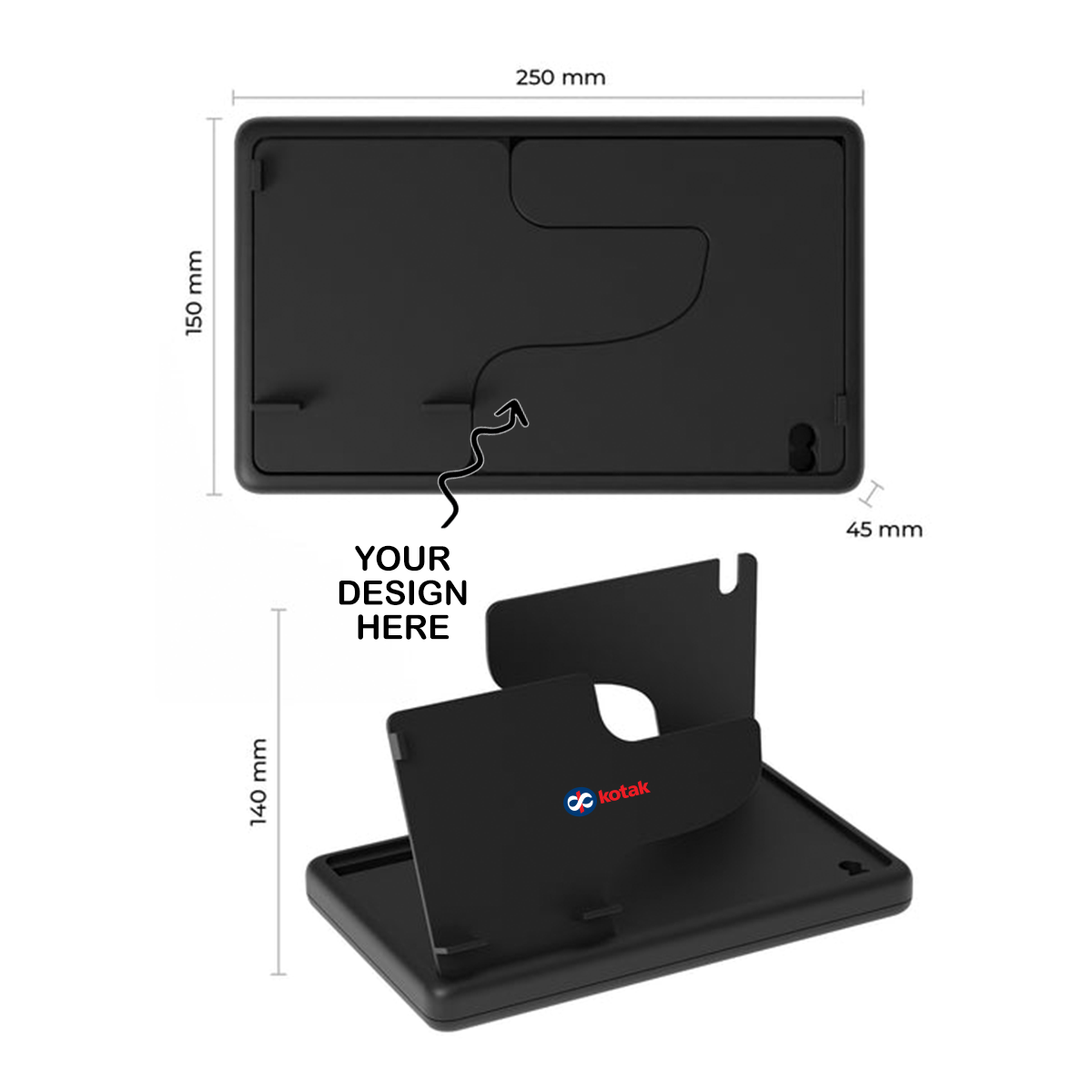 Personalized Multifunctional Desk Organizer with Smartphone, Watch, Sunglasses, Keychain, Wallet and Business Card Holder - For Corporate Gifting, Birthday Gift, Return Gift, Exhibition Gift, Event Freebies, Promotional Gift XT51
