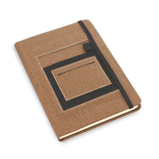 Multipurpose Textured PU A5 Size Corporate Notebook Diary - For Office Use, Personal Use, or Corporate Gifting BG92