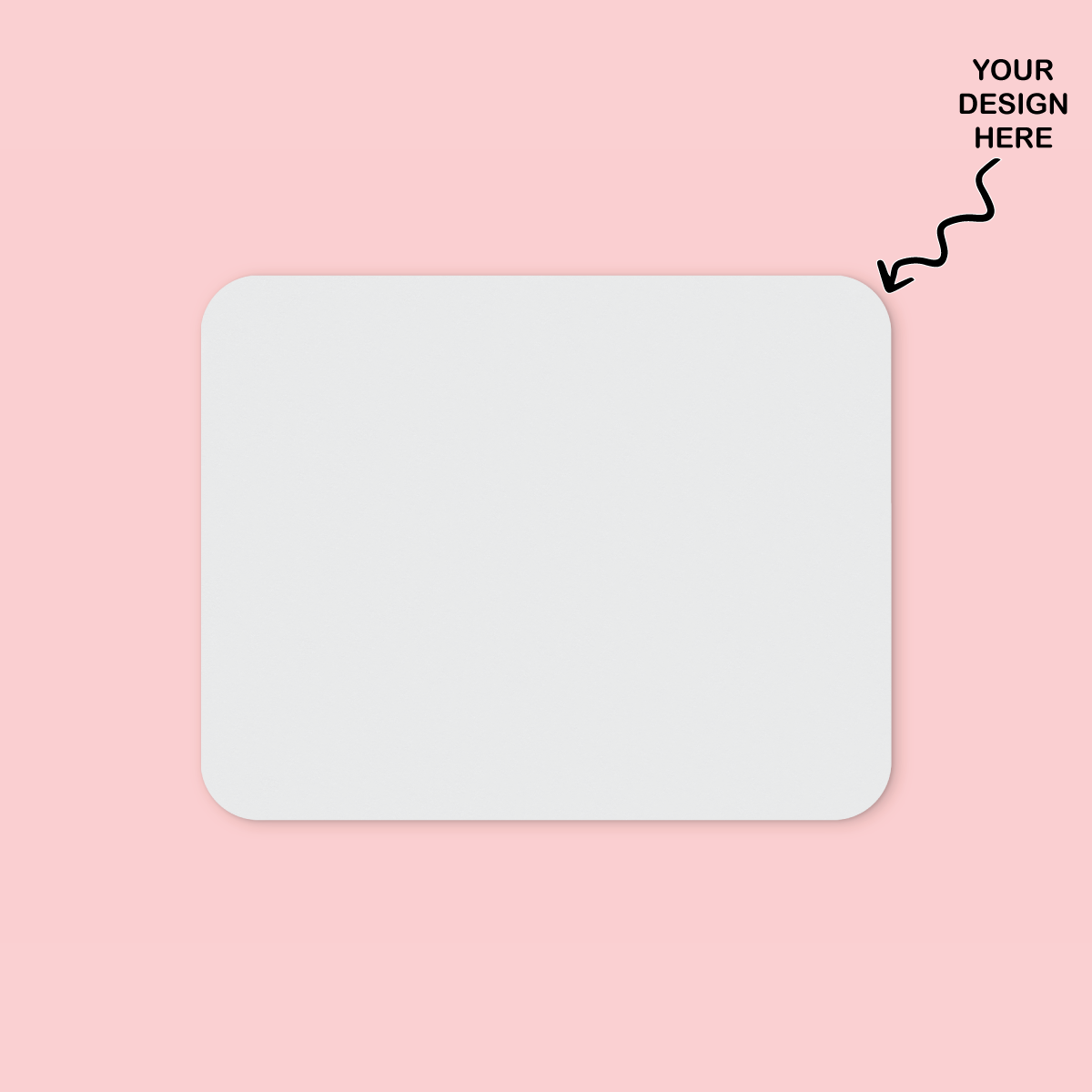 Customizable personalized mousepad for office use with space for your design