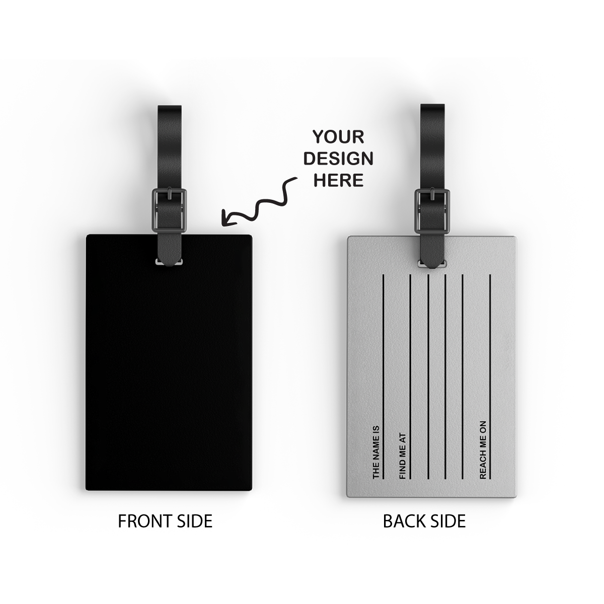 Custom luggage tags corporate gifts featuring a sleek design with space for personalization