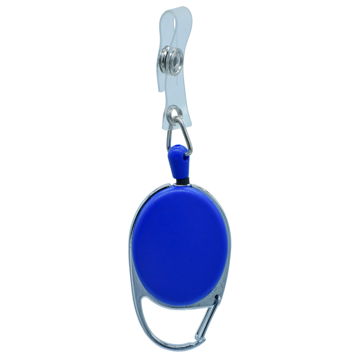 Customized Blue YoYo Clip with retractable design for easy access and convenience