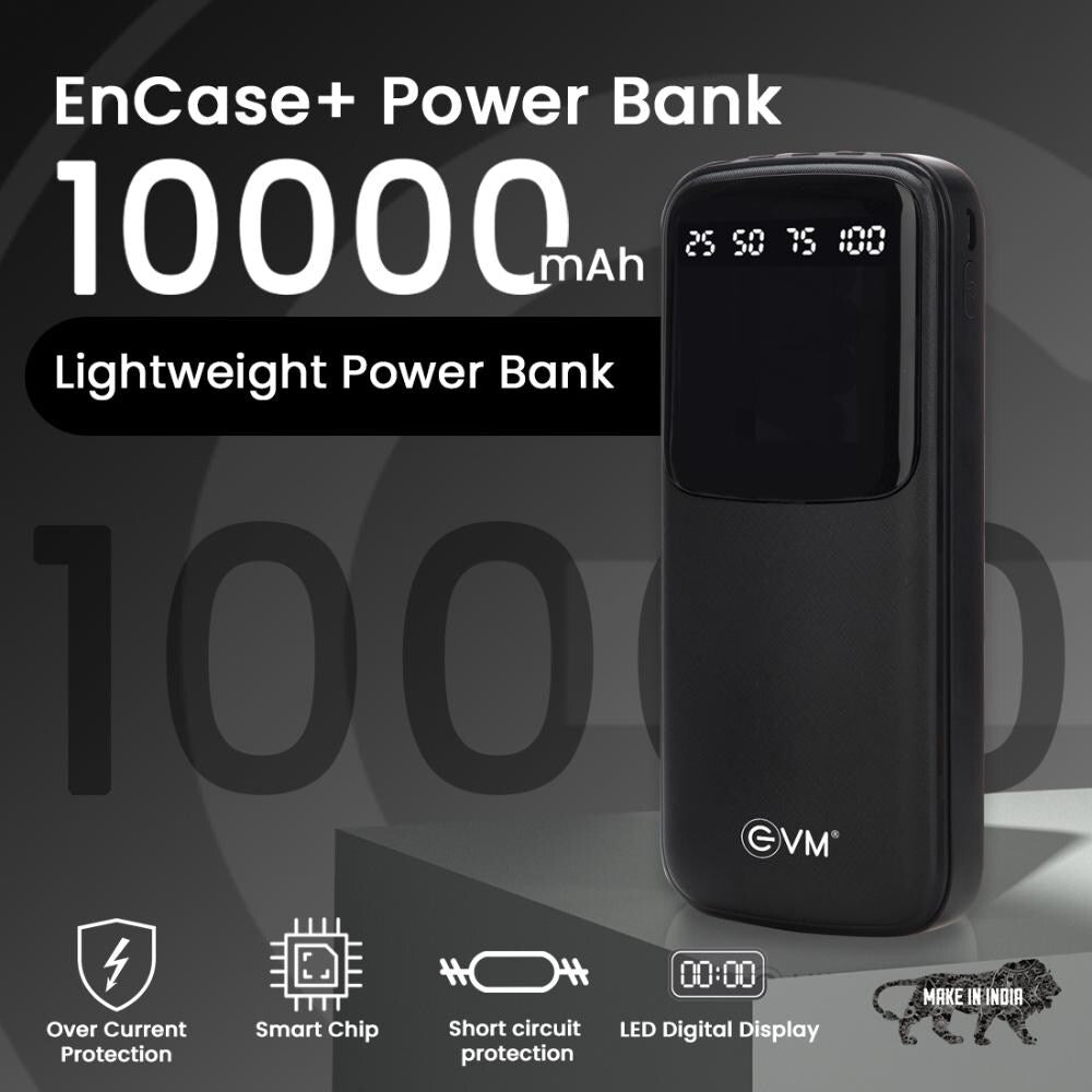 Personalized Black 10000mAh Power Bank - For Corporate Gifting, Event Gifting, Freebies, Promotions - HKP0108