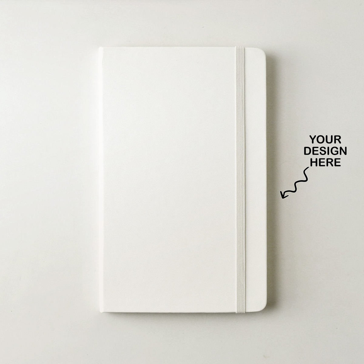 Customizable blank cover logo printed A5 notebook for personalized designs and notes