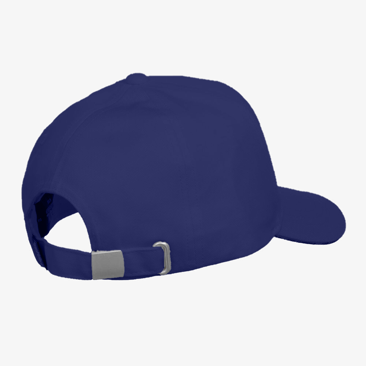 Personalized navy blue cap with adjustable strap for a comfortable fit