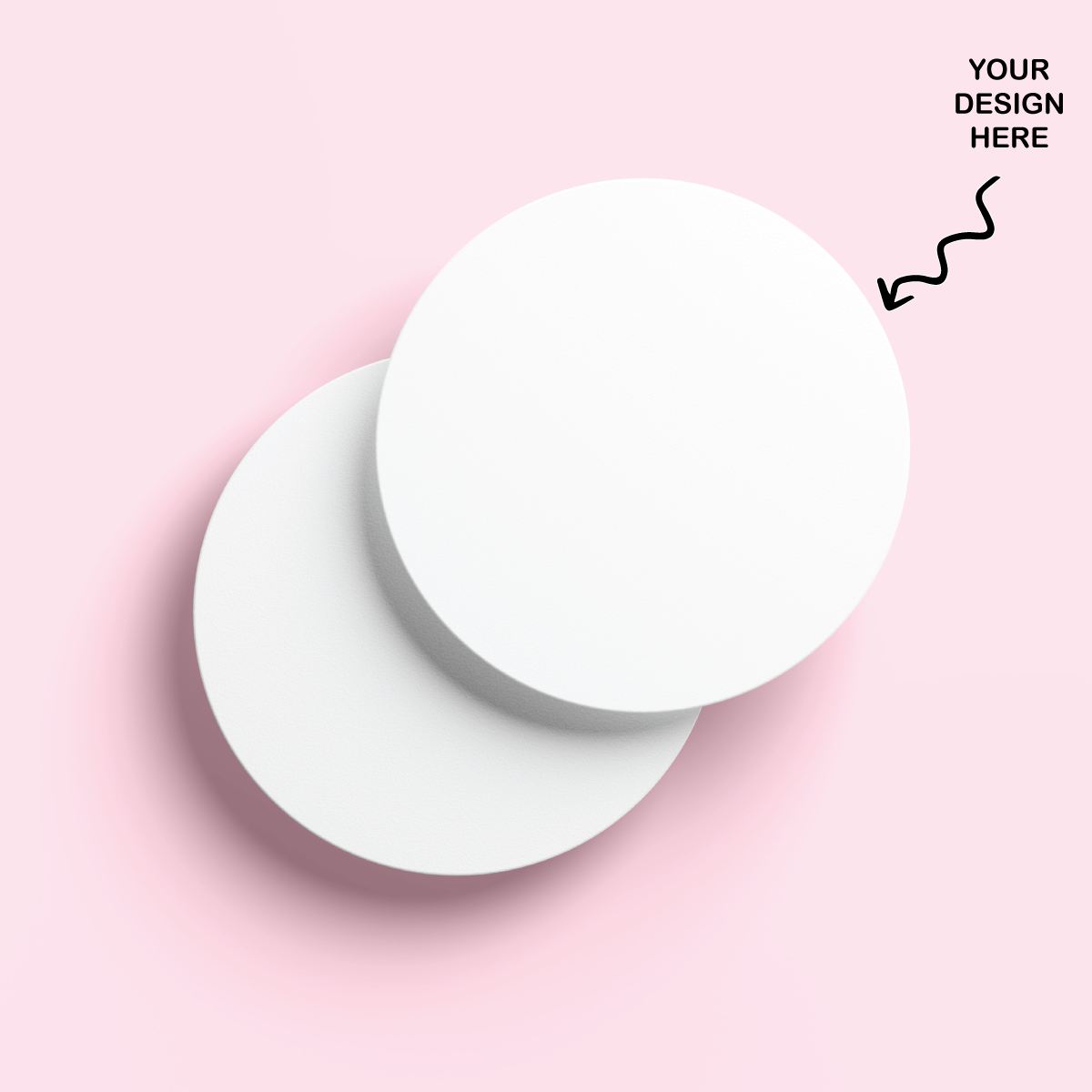 Blank personalized round coasters bulk ready for custom designs for parties and events
