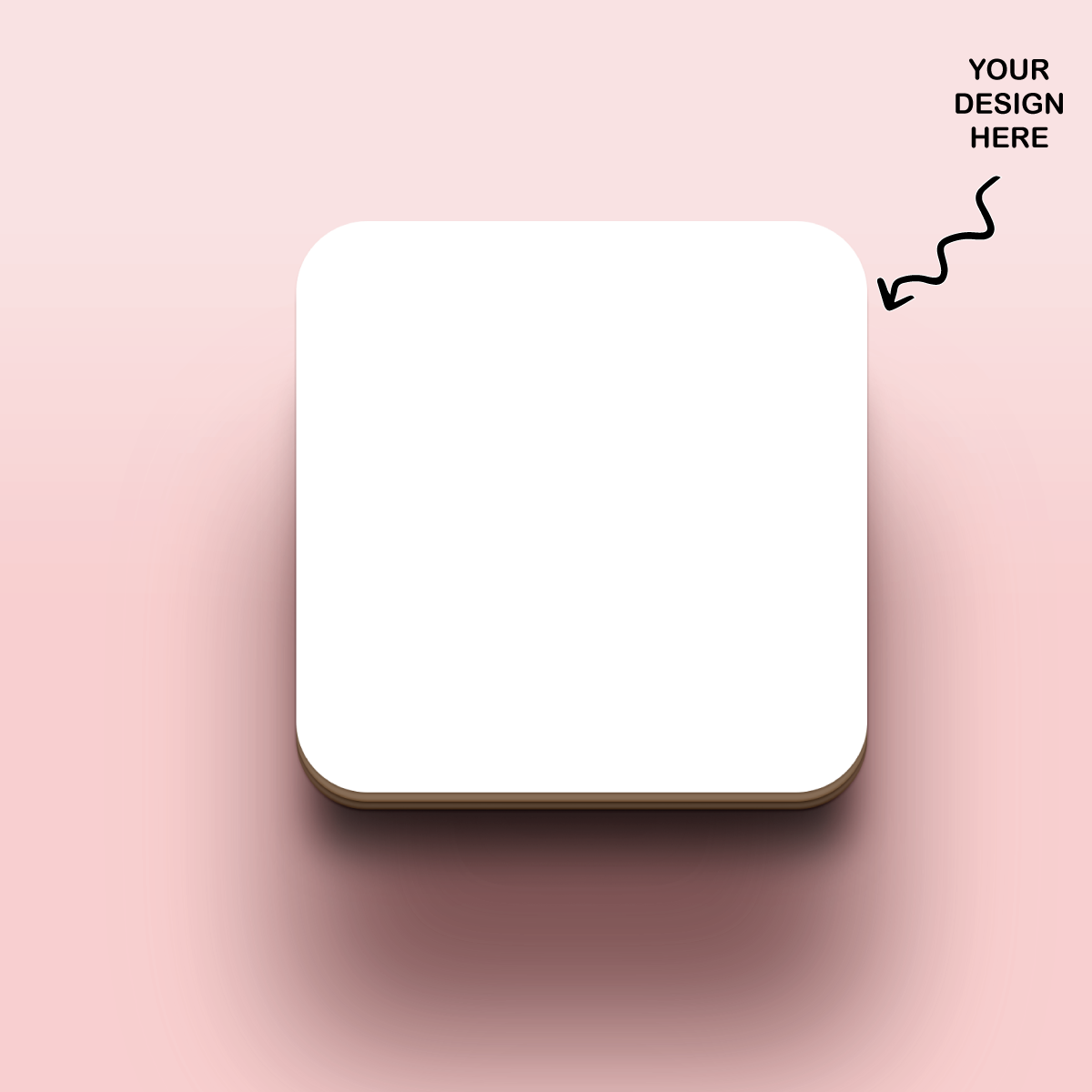 Customizable blank personalized square coasters for unique designs and gifts