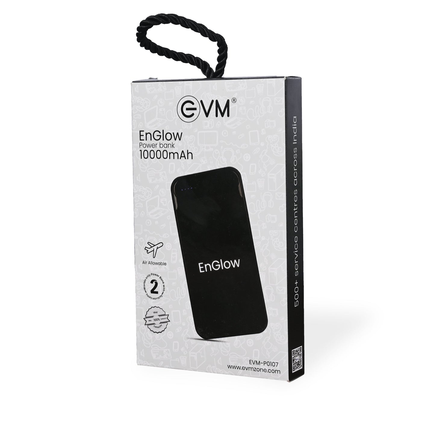 Personalized 10000mAh Logo Glow Power Bank - For Corporate Gifting, Event Gifting, Freebies, Promotions - HK
