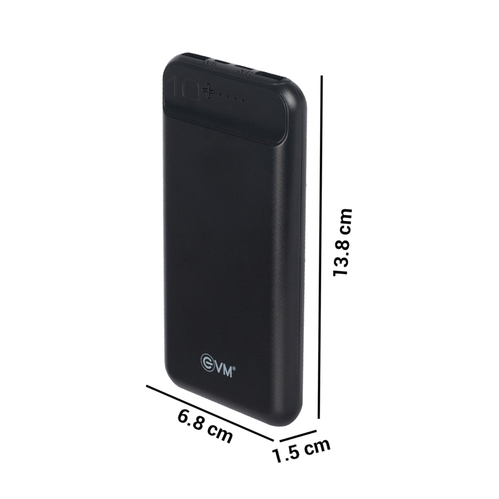 Personalized Black 10000mAh Power Bank - For Corporate Gifting, Event Gifting, Freebies, Promotions - P0109