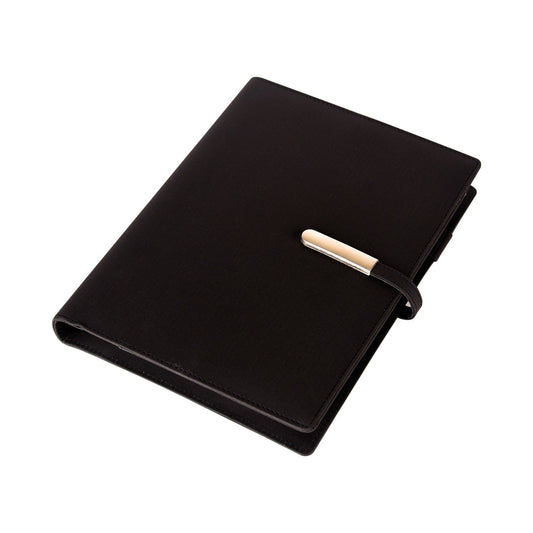 Personalized Black Power Bank Notebook Diary - For Office Use, Personal Use, Return Gift, or Corporate Gifting - HKDPB