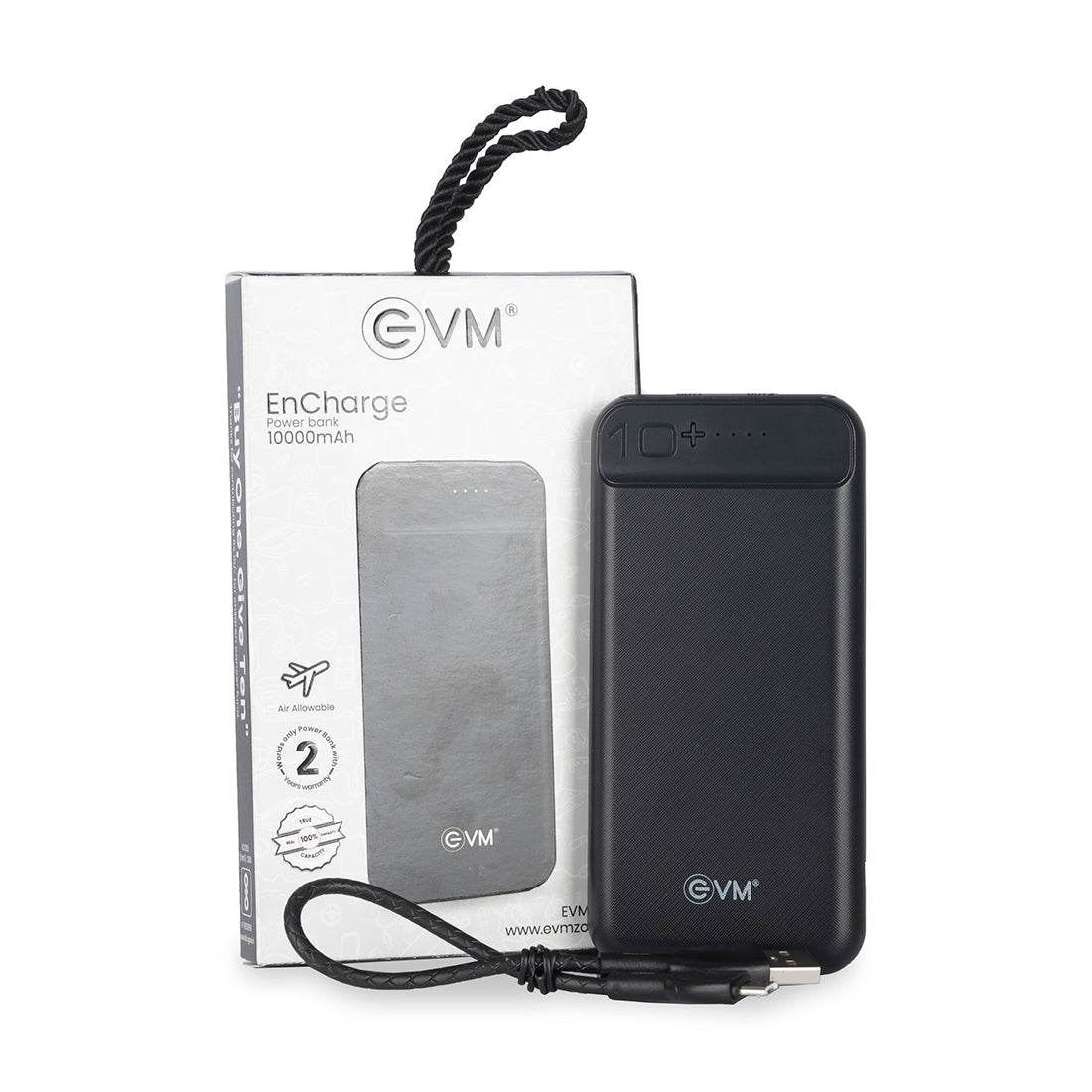 Personalized Black 10000mAh Power Bank - For Corporate Gifting, Event Gifting, Freebies, Promotions - P0109