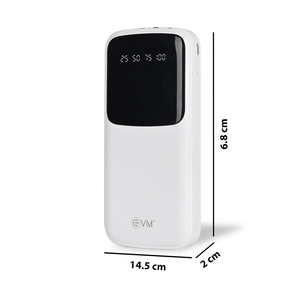 Personalized White 10000mAh Power Bank - For Corporate Gifting, Event Gifting, Freebies, Promotions - P0108