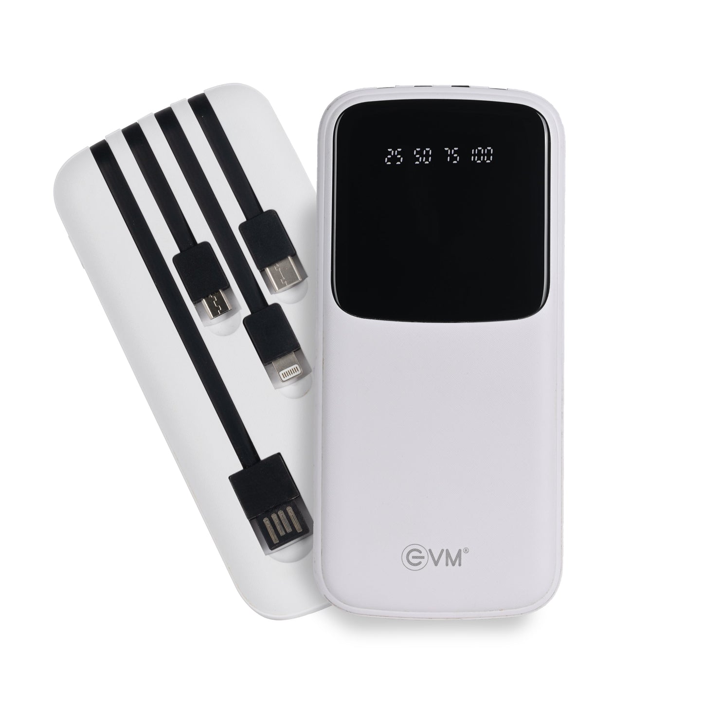 Personalized White 10000mAh Power Bank - For Corporate Gifting, Event Gifting, Freebies, Promotions - P0108