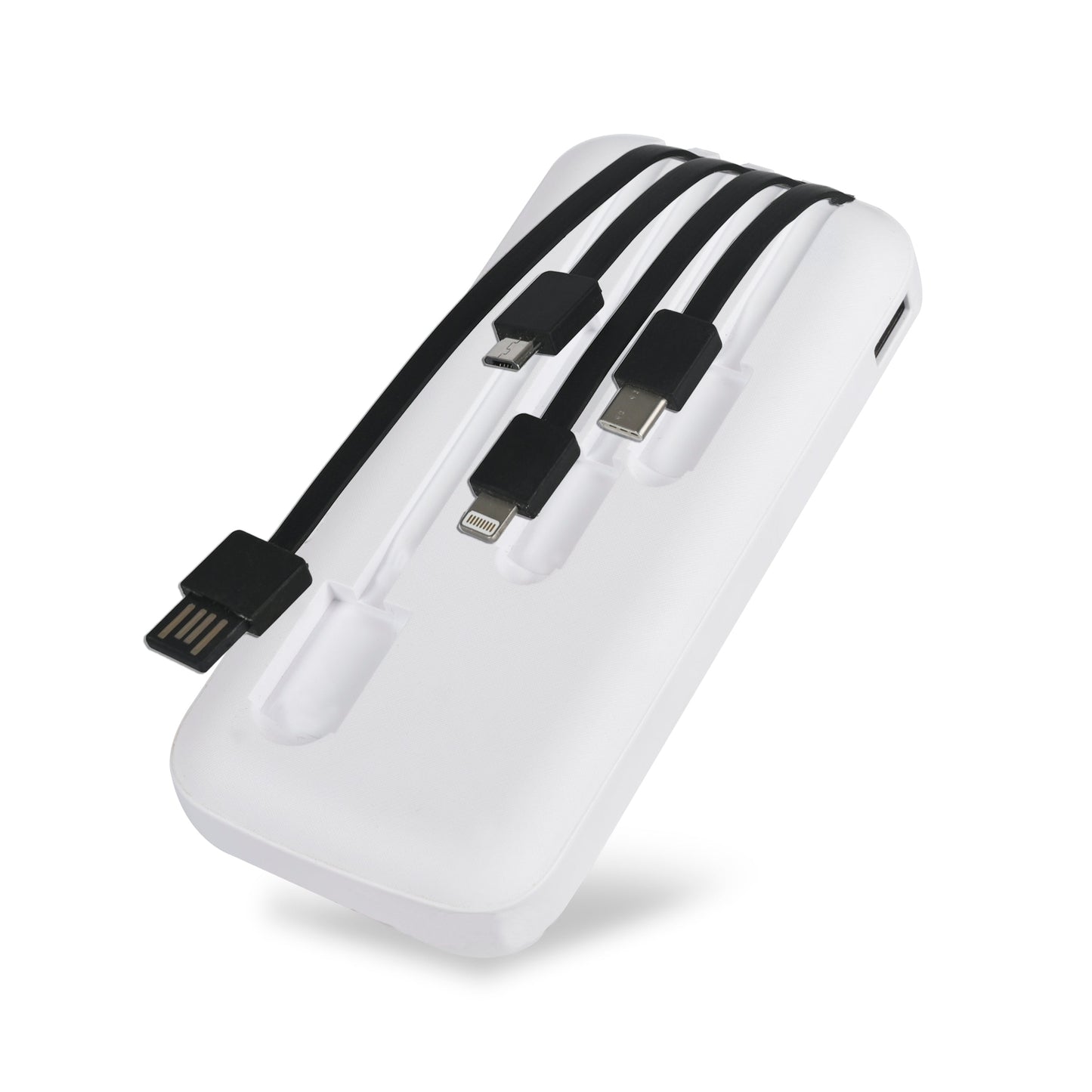 Personalized White 10000mAh Power Bank - For Corporate Gifting, Event Gifting, Freebies, Promotions - P0108