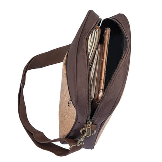 Personalized Dual Tone Eco-Friendly Sling Bag - For Employees, Travelers, Corporate, Client or Dealer Gifting, Events Promotional Freebies BGS17