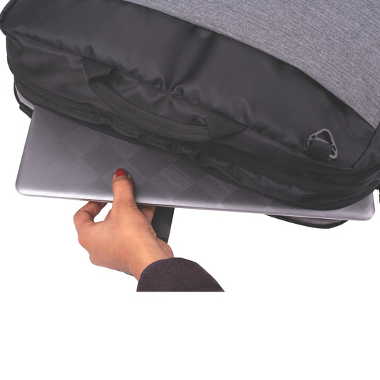 Personalized Multipurpose Black Laptop Sling cum Backpack - For Employees, Travelers, Corporate, Client or Dealer Gifting, Events Promotional Freebies BGS39