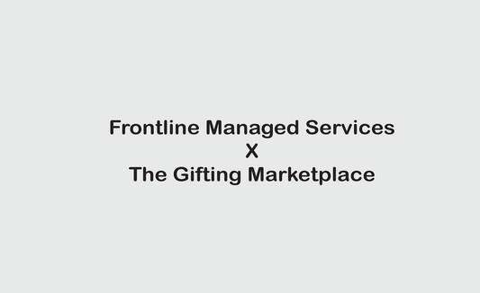 Personalized Blue Notebook & Ball Pen for Frontline Managed Services