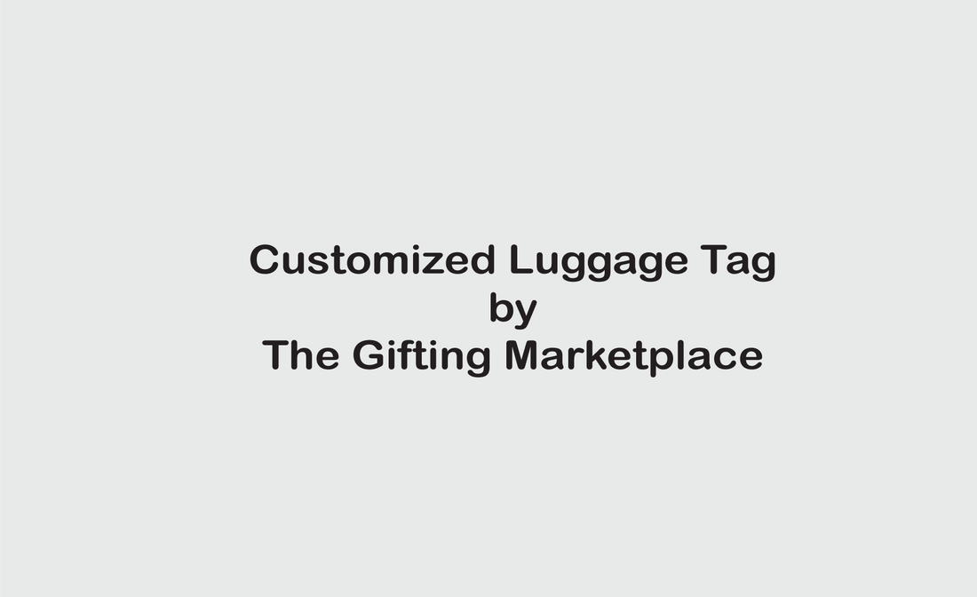 Customized Luggage Tag with Black Loop – Travel Smart with Your Brand