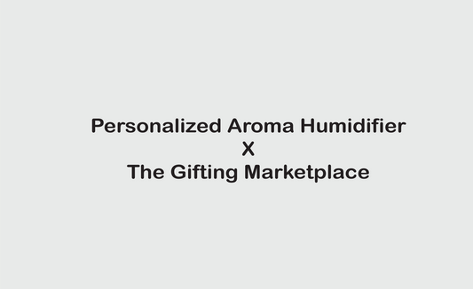 Personalized Wooden Finish Aroma Diffuser Humidifier for Saurabh & Ashima