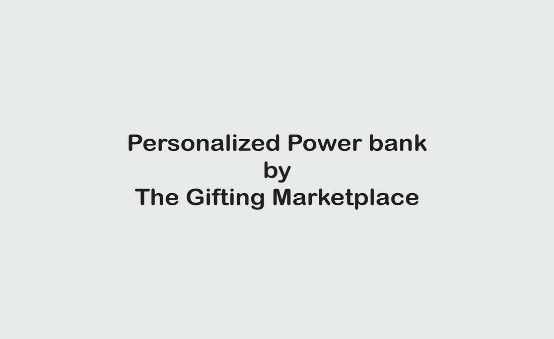 Personalized White 10000mAh Power Bank – Powerful Gifting Made Personal
