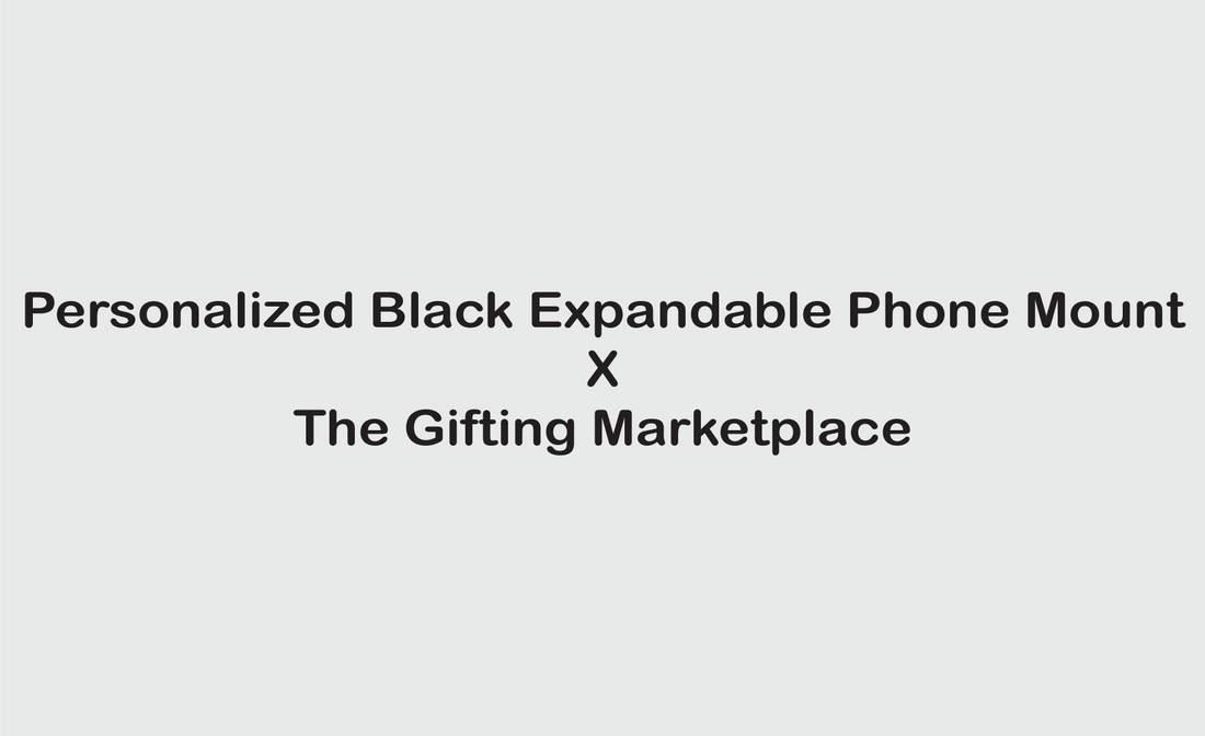 Personalized Black Expandable Phone Mount – Smart Branding That Sticks
