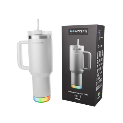 Personalized 1.2L Stainless Steel Smart Tumbler with Handle, Straw & Lid | Premium SS304 Hydration Reminder Bottle – For Corporate Gifting, Return Gift, Event Gift, Promotions XTNILE - The Gifting Marketplace