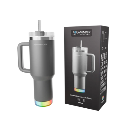 Personalized 1.2L Stainless Steel Smart Tumbler with Handle, Straw & Lid | Premium SS304 Hydration Reminder Bottle – For Corporate Gifting, Return Gift, Event Gift, Promotions XTNILE - The Gifting Marketplace