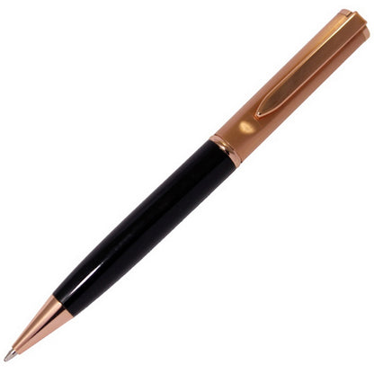 Wonderful Black & Copper Ball Pen - For Office, College, Personal Use - JA1106BPC