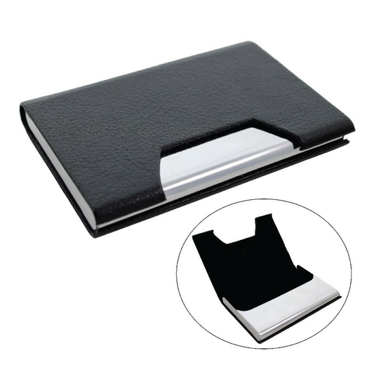 Black Magnetic Business Visiting Card Holder - For Corporate Gifting, Event Gifting, Freebies, Promotions JA 35