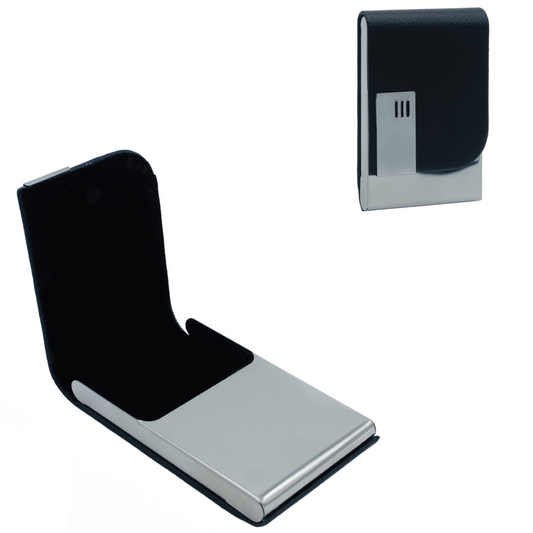 Black Vertical Magnetic Business Visiting Card Holder - For Corporate Gifting, Event Gifting, Freebies, Promotions JA MCH21