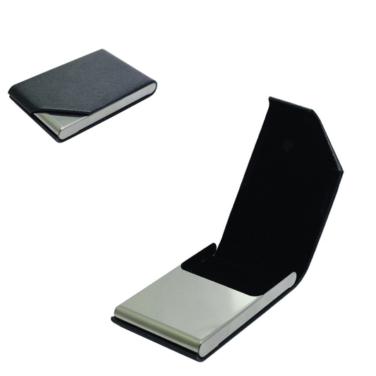 Black Vertical Magnetic Business Visiting Card Holder - For Corporate Gifting, Event Gifting, Freebies, Promotions JA MCH24
