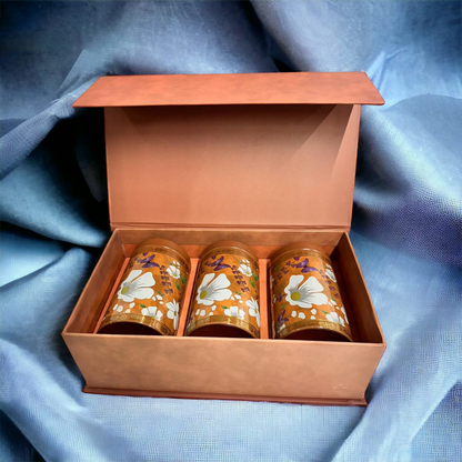 DryFruit 3 Jars Combo Gift Box - For Dryfruit Packing, Mukhwas Packing, Diwali Packaging, Diwali Gifting, Corporate Gifting