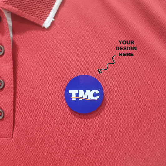 Personalized Round 44mm Magnetic Badges for Promotions, Events, Freebies, Corporate Gifting, Staff & Exhibitions