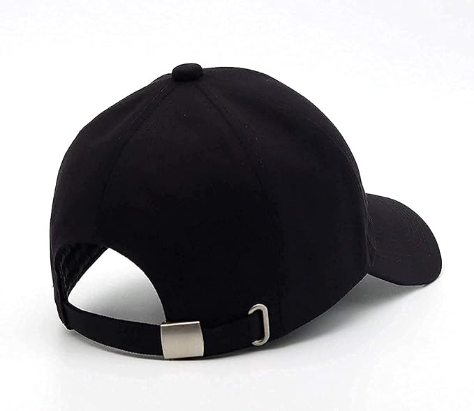 Personalized Black Cotton Cap - For Corporate Gifting, School, College, Office Events and Sports Day TGMPR