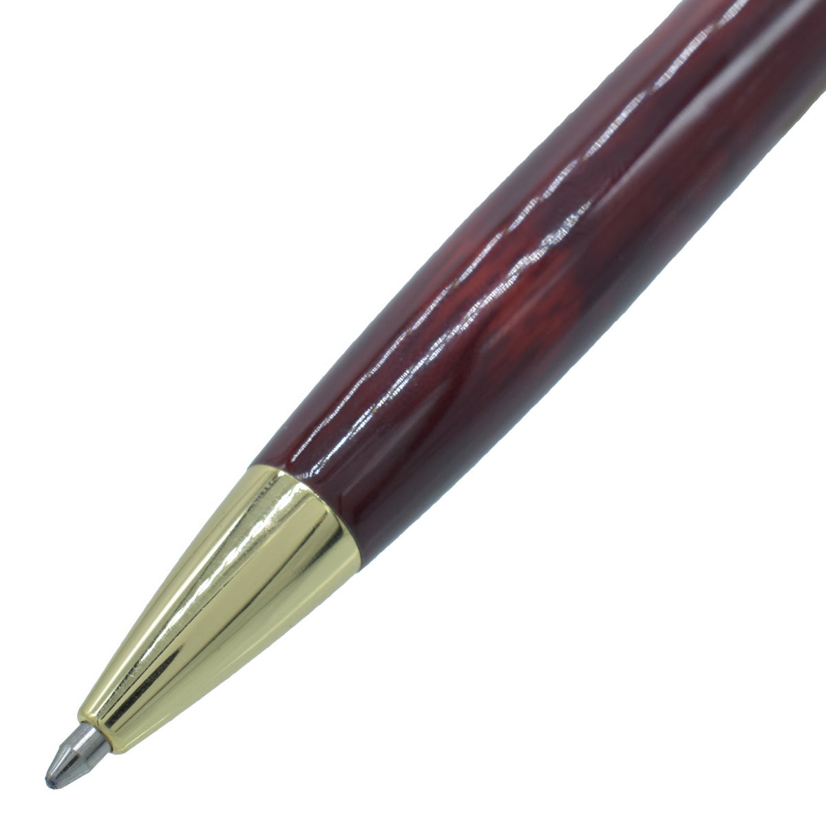 Red Color Ball Pen with Golden Clip - For Office, College, Personal Use - JA679BPRDGC