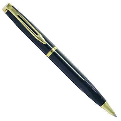 Executive Black Ball Pen with Golden Clip - For Office, College, Personal Use - JA717BPBKGC