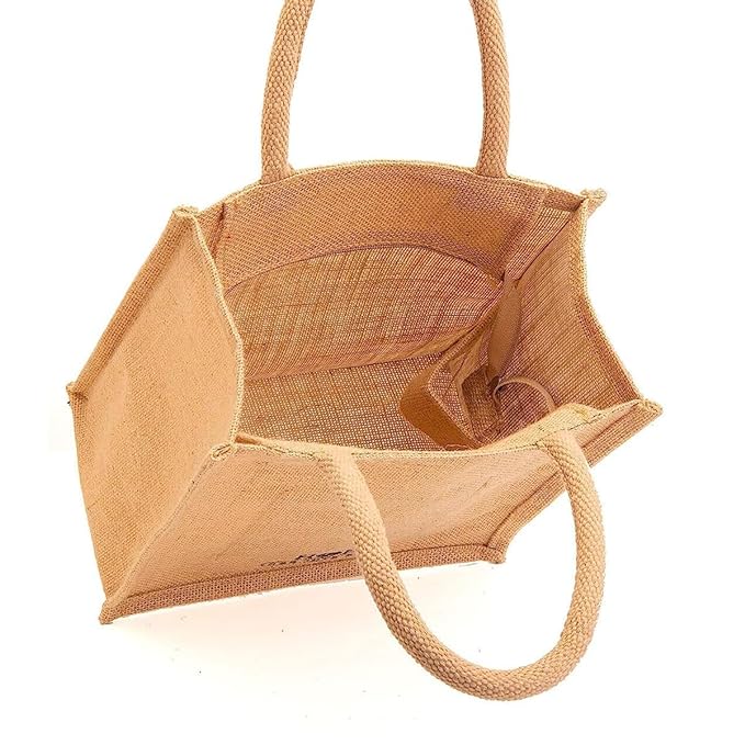 Customized Promotional Jute Bag - 12 Inch * 14 Inch Size - For Corporate Gifting, Event Freebies, Promotions