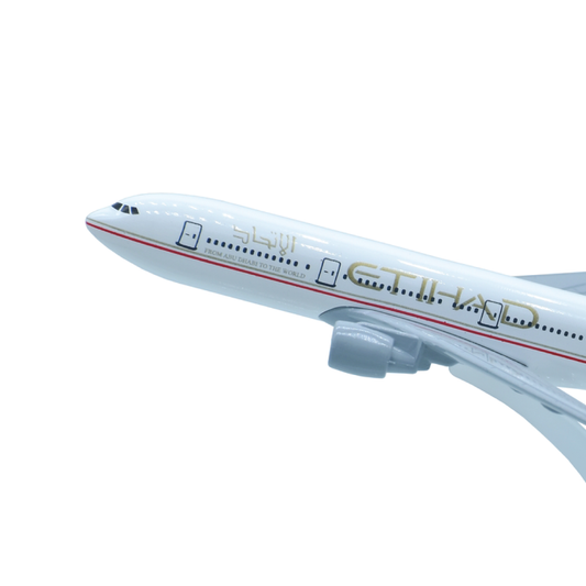 Aircraft Model Small Etihad Airways - For Office Use, Personal Use, or Corporate Gifting-JA