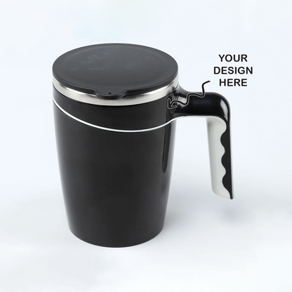 Personalized Black 470ml Spill Free Suction SS Mug - For Corporate, Client or Dealer Gifting, Promotional Freebie BGH168